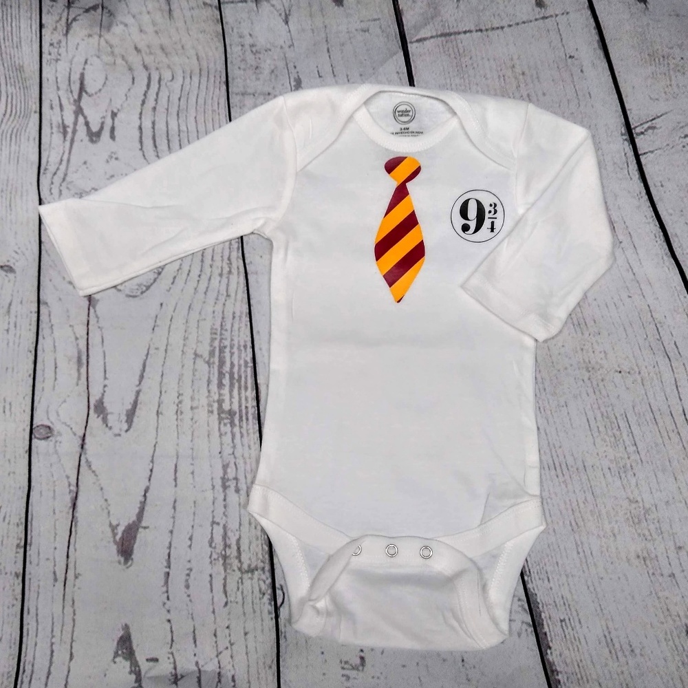 Harry potter custom made baby onesie